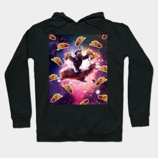 Cowboy Space Sloth On Hippo Unicorn - Taco Hoodie